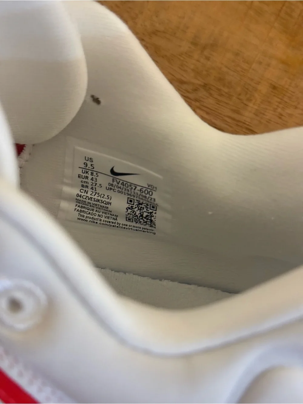 Nike Giannis Immortality 3 ASW Red White Men’s Size 9.5 Like New w/ Original Box